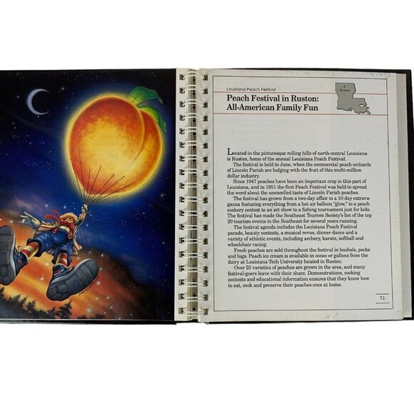 Louisiana Festivals Cookbook Spiral Hardcover 1994 By Lou Ana Gardens - Picture 10 of 14